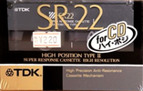 Compact Cassette TDK SR 22 "SR-22K" Type II Chrome 1989 Japan