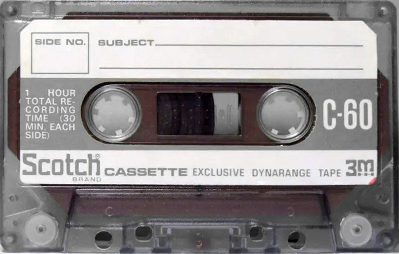 Compact Cassette Scotch Dynarange 60 Type I Normal 1971 Japan