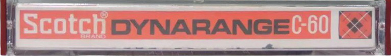 Compact Cassette Scotch Dynarange 60 Type I Normal 1971 Japan