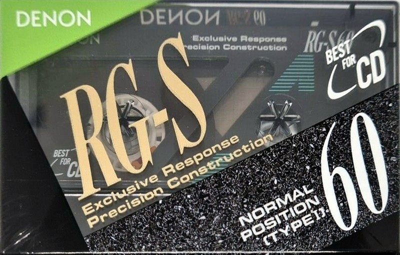 Compact Cassette Denon RG-S 60 Type I Normal 1990 Japan