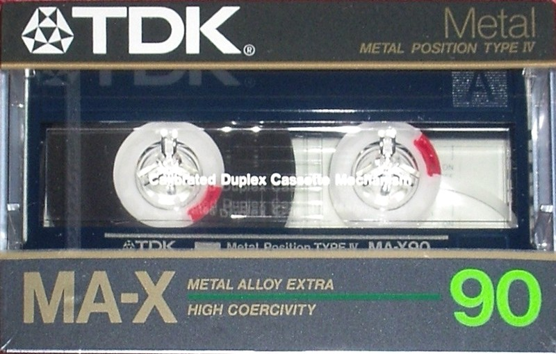 Compact Cassette TDK MA-X 90 Type IV Metal 1985 Japan