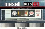 Compact Cassette Maxell XLI-S 60 Type I Normal 1982 Europe