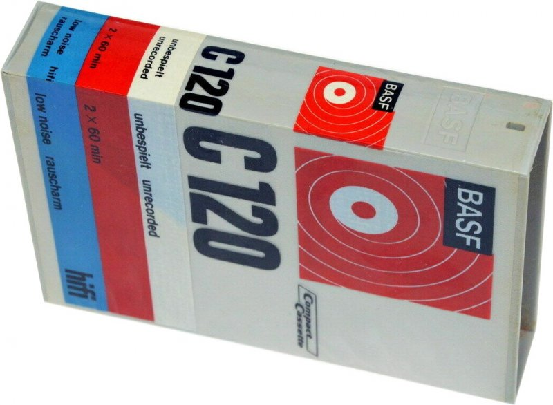 Compact Cassette BASF 120 "Plastic case" Type I Normal 1969 Europe
