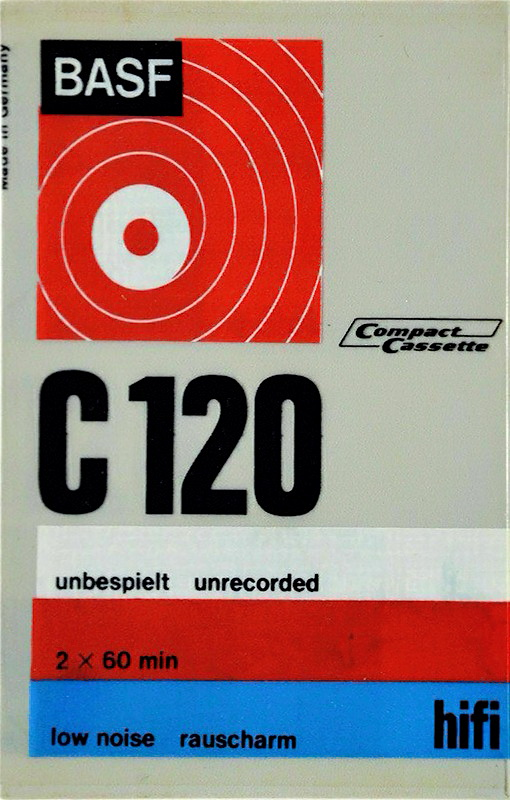 Compact Cassette BASF 120 "Plastic case" Type I Normal 1969 Europe