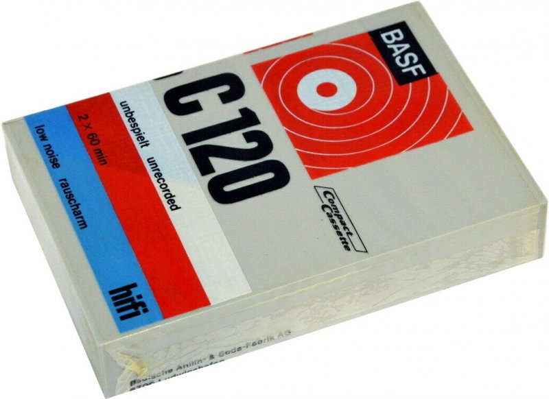 Compact Cassette BASF 120 "Plastic case" Type I Normal 1969 Europe