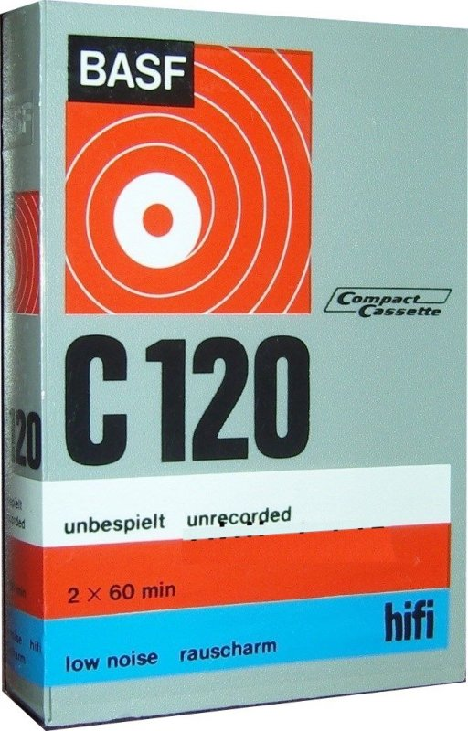 Compact Cassette BASF 120 "Plastic case" Type I Normal 1969 Europe