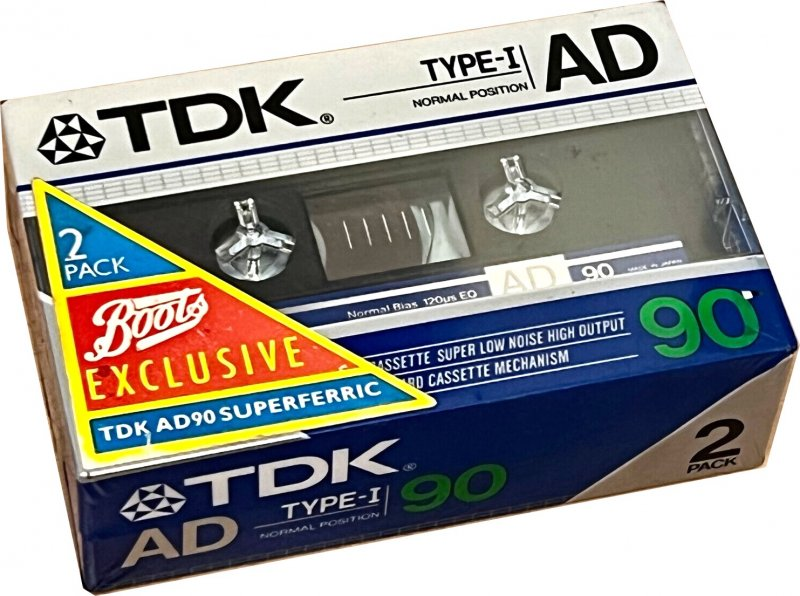 2 pack TDK AD 90 Type I Normal 1985 Australia, Europe