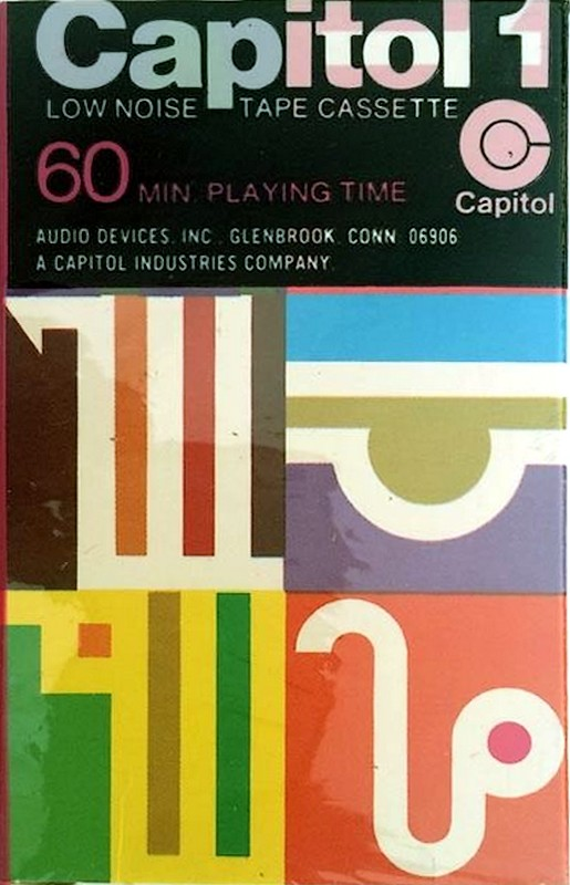 Compact Cassette Capitol 1 Psychedelic Heiroglyphics 60 Type I Normal 1970 USA