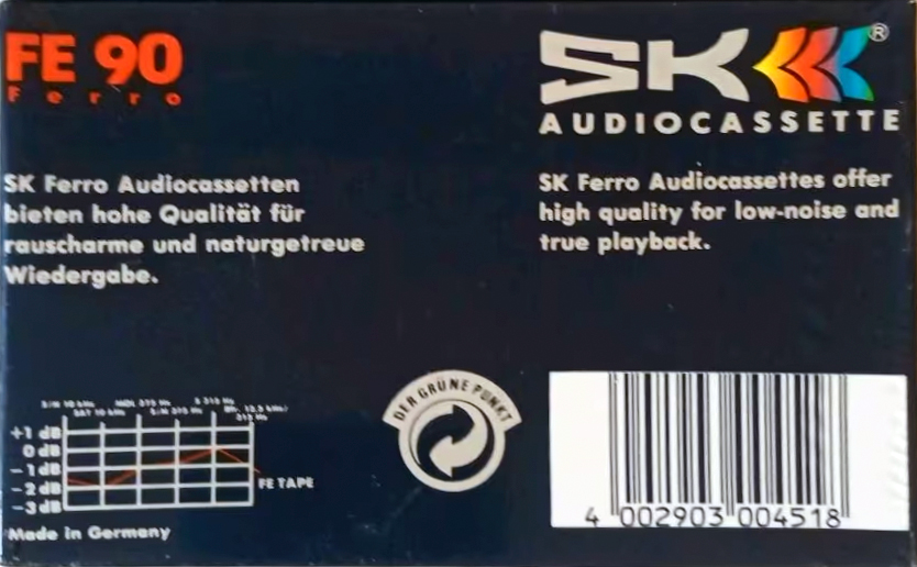 Compact Cassette SK FE 90 Type I Normal 1996 Europe
