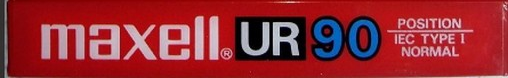 Compact Cassette Maxell UR 90 Type I Normal 1986 Europe
