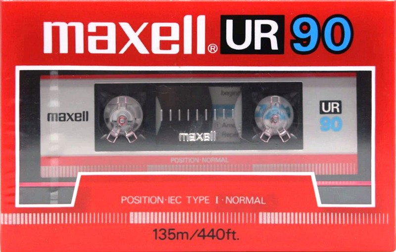Compact Cassette Maxell UR 90 Type I Normal 1986 Europe