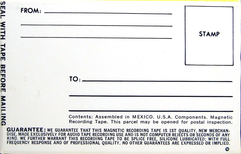 Compact Cassette Sunset 60 Type I Normal 1969 Mexico