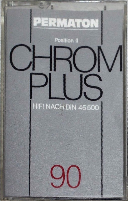 Compact Cassette Permaton Chrom Plus 90 Type II Chrome 1977 Germany