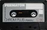 Compact Cassette Permaton Chrom Plus 90 Type II Chrome 1977 Germany