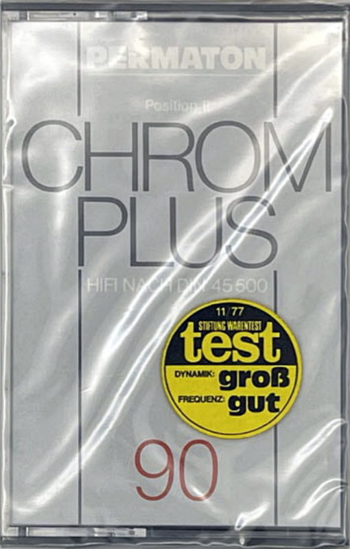 Compact Cassette Permaton Chrom Plus 90 Type II Chrome 1977 Germany
