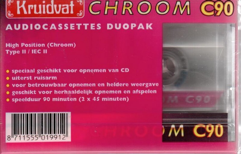 2 pack Kruidvat 90 Type II Chrome Netherlands