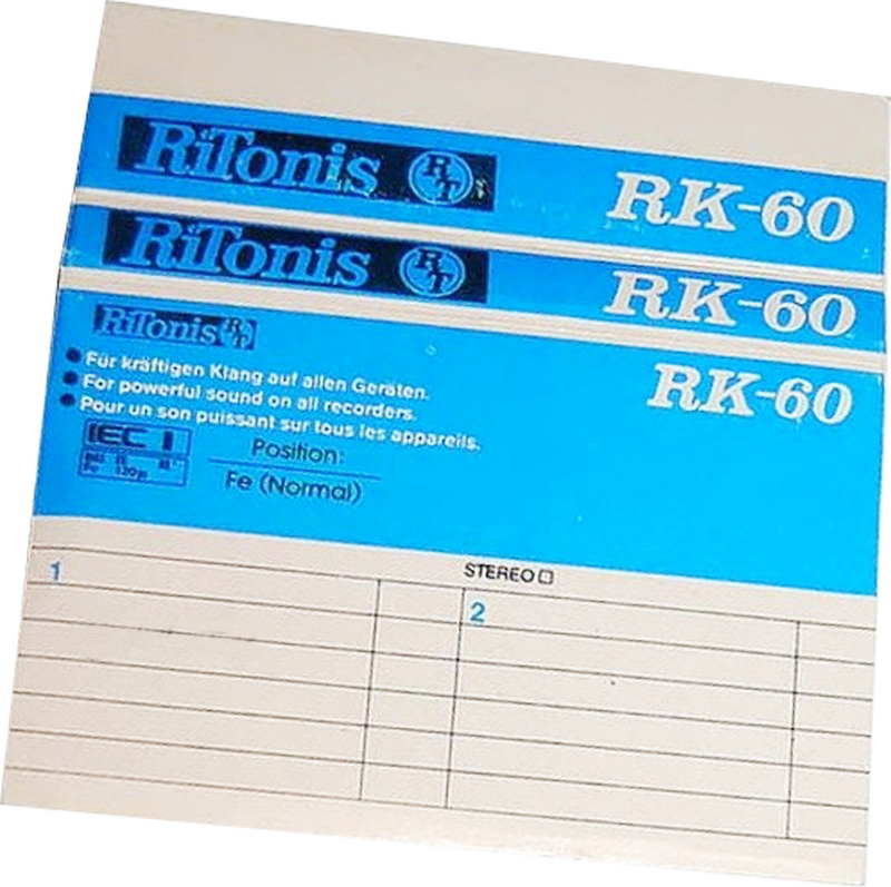 Compact Cassette RiTonis 60 Type I Normal Estonia