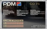 Compact Cassette PDM CD 75 Type II Chrome 1990 Europe