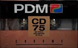 Compact Cassette PDM CD 75 Type II Chrome 1990 Europe