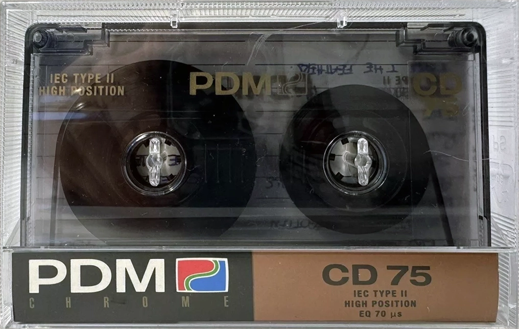 Compact Cassette PDM CD 75 Type II Chrome 1990 Europe