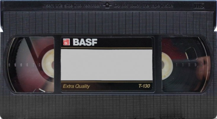 VHS, Video Home System BASF Extra Quality 130 Type I Normal 1989 USA