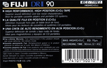 Compact Cassette Fuji DR-II 90 Type II Chrome 1989 North America