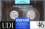 Compact Cassette Maxell UDI / UD1 46 Type I Normal 1988 Europe