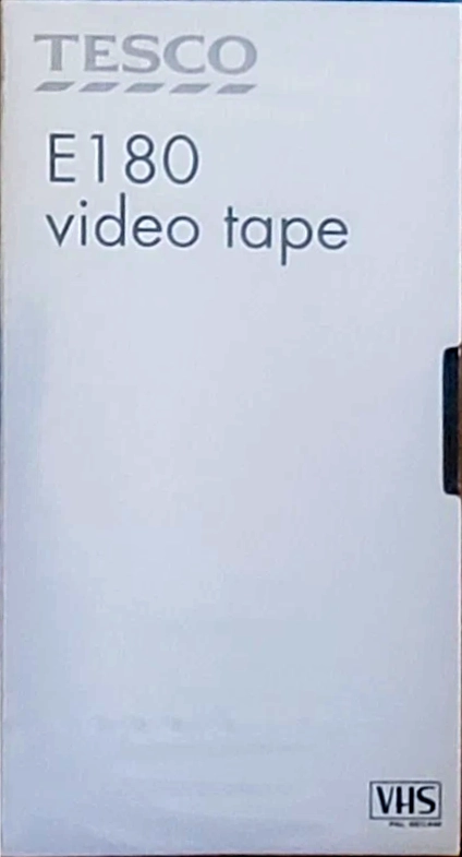 VHS, Video Home System Tesco 180 Type I Normal Europe