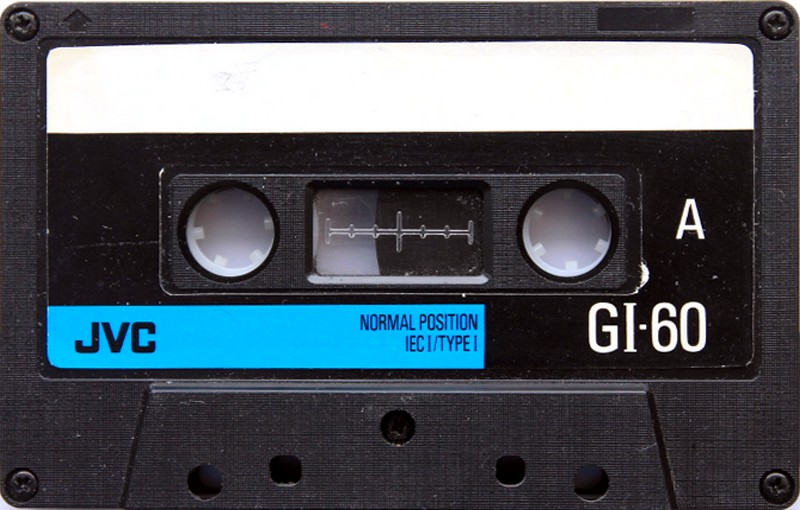 Compact Cassette JVC GI 60 "G1-60AN" Type I Normal 1990 North America