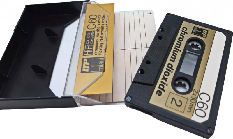 Compact Cassette ITP 60 "Brilliant" Type II Chrome Germany