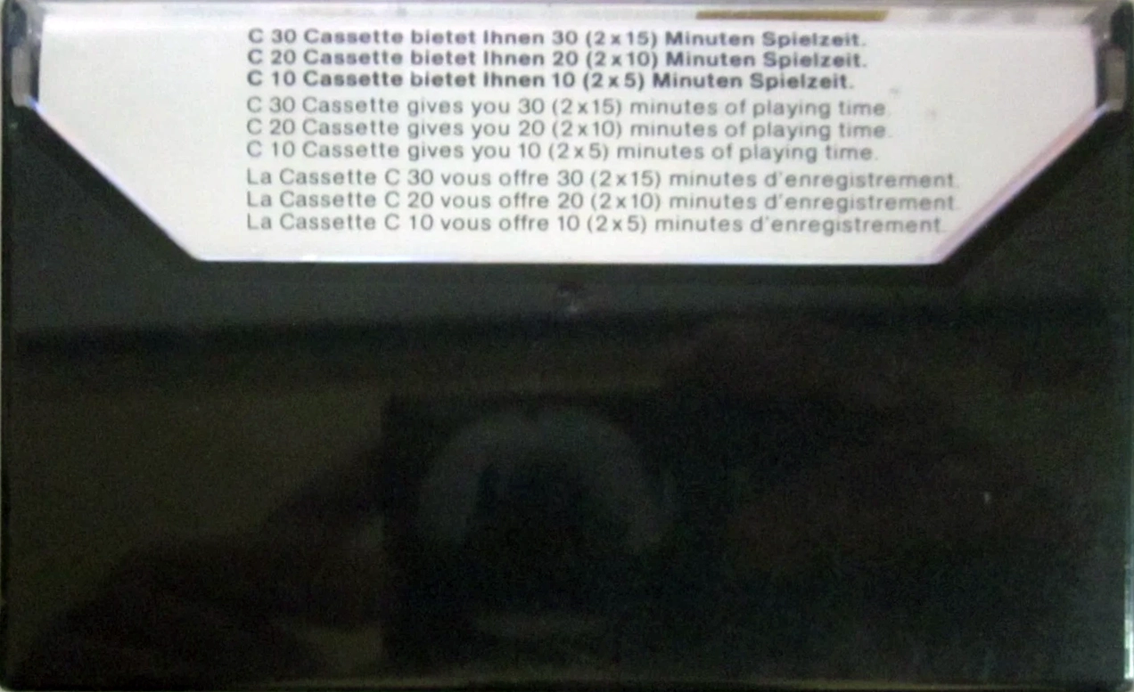 Compact Cassette Magna Home Computer 10 Computer Cassette 1981 Europe