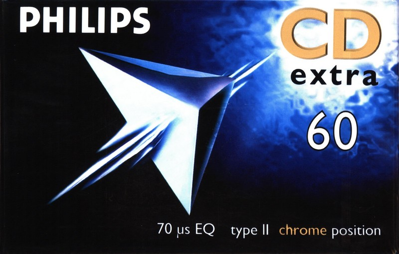 Compact Cassette Philips CD Extra 60 Type II Chrome 1997 Europe