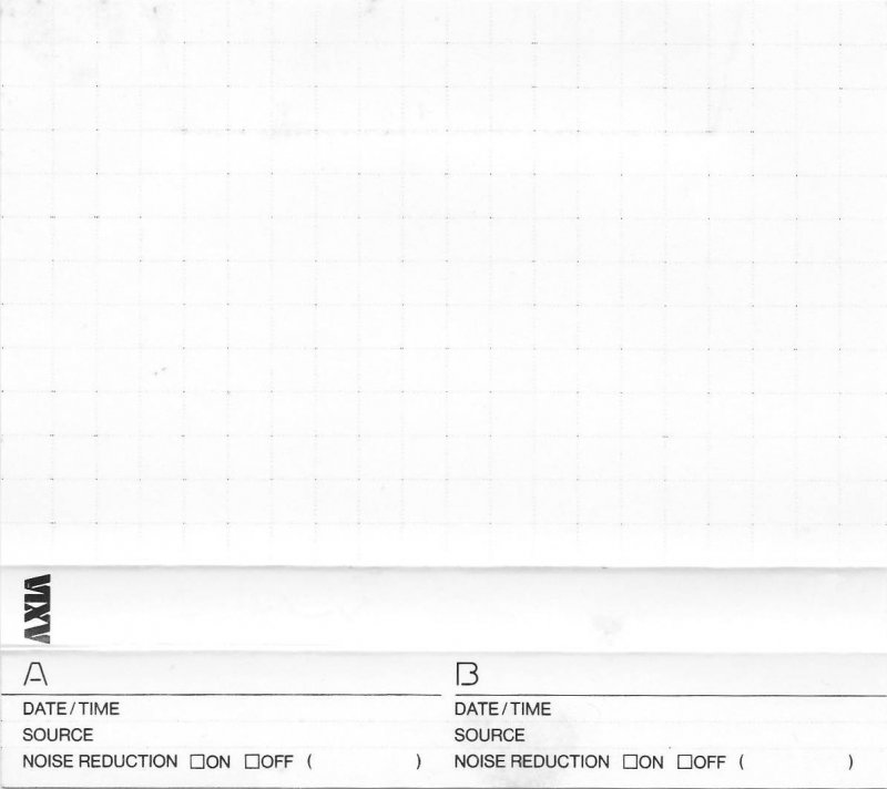Compact Cassette AXIA A1 60 "A1SA60" Type I Normal 1993 Japan