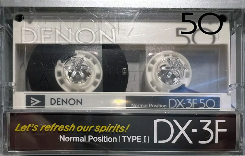Compact Cassette Denon DX-3F 50 "DX3F50W" Type I Normal 1985 Japan
