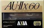 Compact Cassette AXIA AU-IIx 60 "AU-2X 60" Type II Chrome 1991 Japan