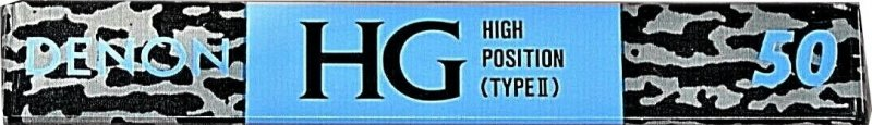 Compact Cassette Denon HG 50 Type II Chrome 1990 Japan