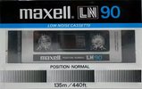 Compact Cassette Maxell LN 90 Type I Normal 1982 USA