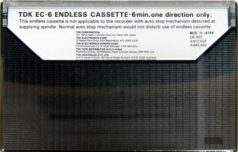 Compact Cassette TDK 6 Type I Normal 1978 Japan