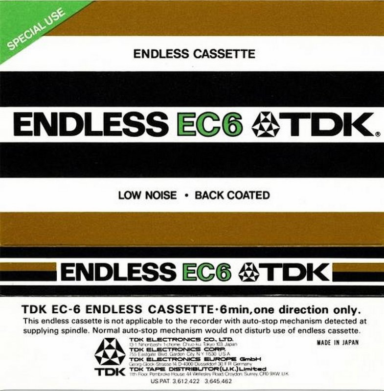 Compact Cassette TDK 6 Type I Normal 1978 Japan