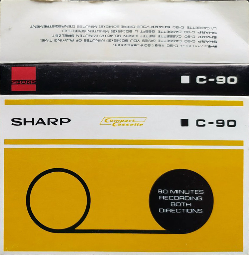 Compact Cassette Sharp 90 Type I Normal 1971 Worldwide