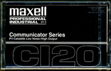 Compact Cassette Maxell Professional Industrial P/I 120 Type I Normal 1996 USA