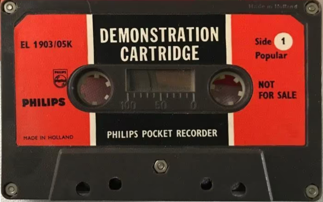 Compact Cassette Philips EL 1903 "05K" Demonstration Tape 1965 Europe