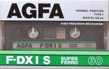 Compact Cassette AGFA F-DX I S 60 Type I Normal 1987 Europe