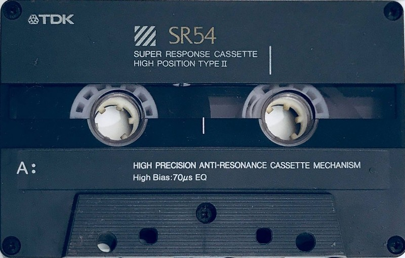 Compact Cassette TDK SR 54 "SR-54K" Type II Chrome 1989 Japan