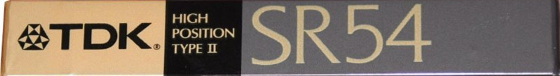 Compact Cassette TDK SR 54 "SR-54K" Type II Chrome 1989 Japan