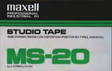 Compact Cassette Maxell Studio Tape MS 20 Type II Chrome 1997 USA
