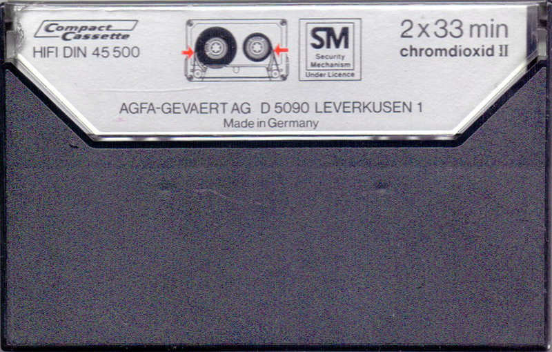 Compact Cassette AGFA Superchrom 60+6 Type II Chrome 1980 Europe