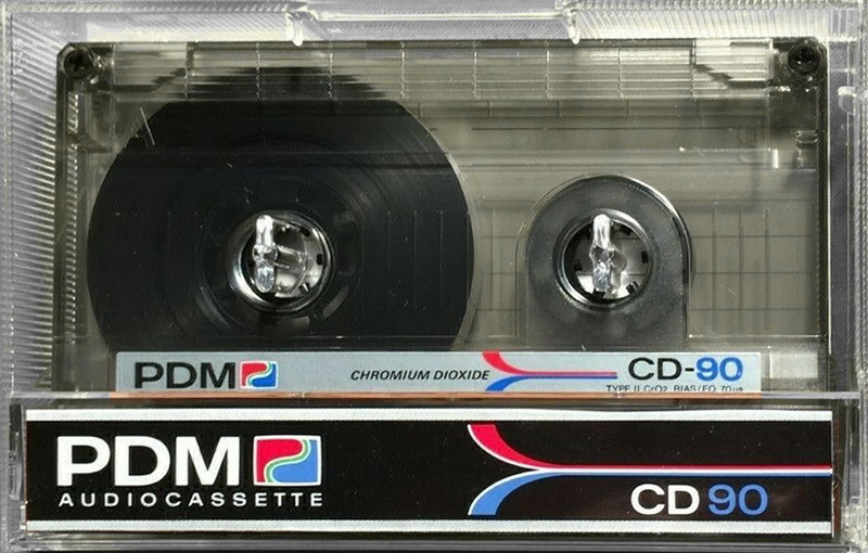 Compact Cassette PDM CD 90 Type II Chrome 1987 Europe