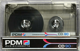 Compact Cassette PDM CD 90 Type II Chrome 1987 Europe