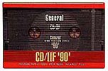 Compact Cassette General CD/IIF 90 Type II Chrome 1988 Singapore